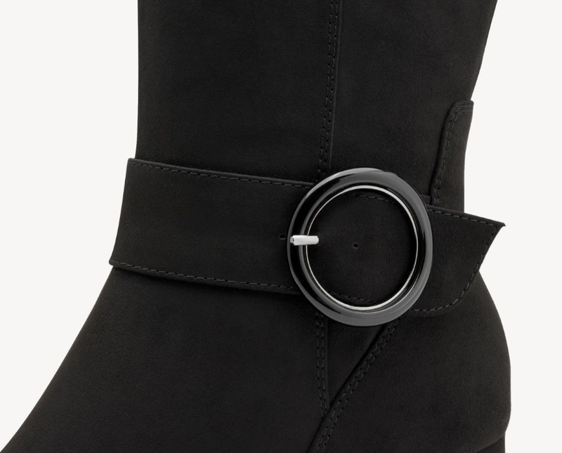 Marco Tozzi Ladies Knee High Block Heel Boot 25528-45 Black Suede