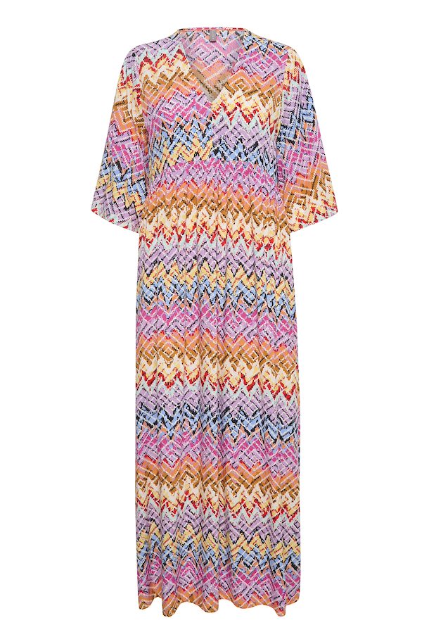 CULTURE CUkendall Maxi Dress- Orange Graphic