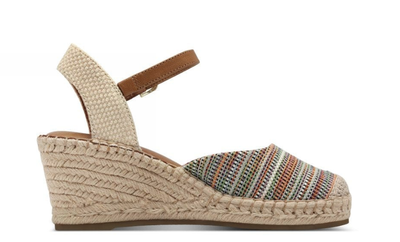 Tamaris Ladies Espadrille Sling back Wedge 29610-42 Multicolour