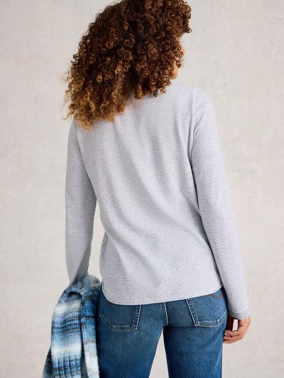 White Stuff Clara Sparkle Tee Ivory