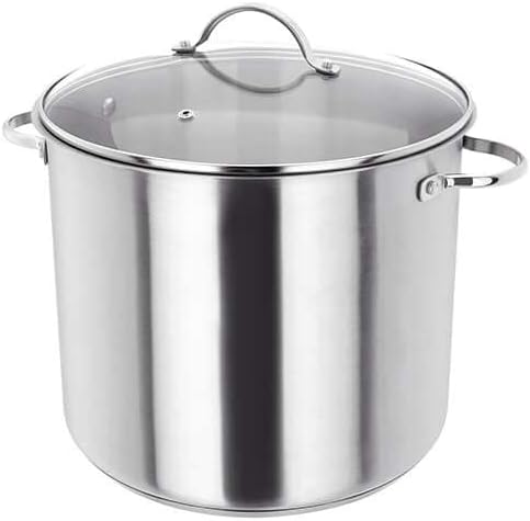 Judge HX316 Stainless Steel Stockpot with Glass Lid- 28cm, 13L