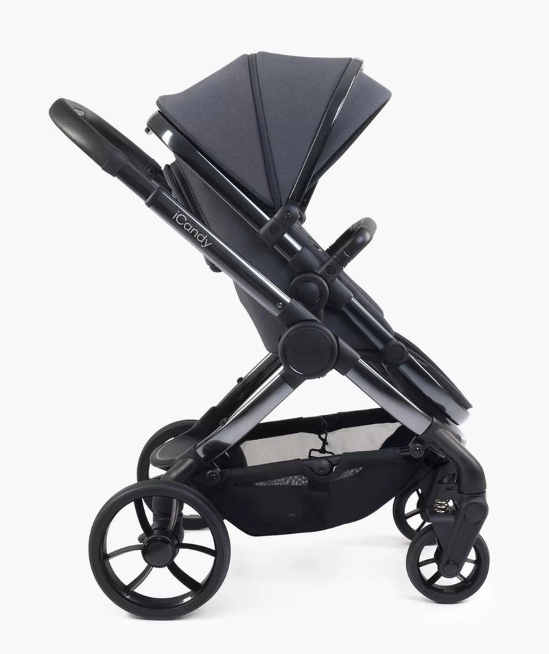 iCandy Peach 7 Pushchair & Carrycot Bundle in Dark Grey