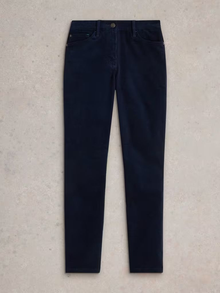 White Stuff Women’s Brooke Straight Cord Trouser - Dark Navy