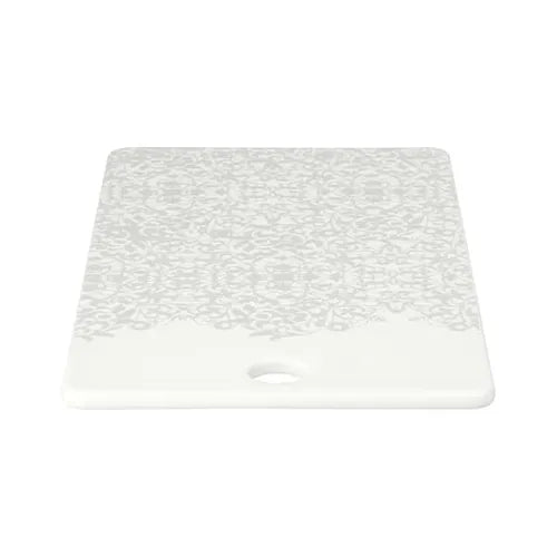 Denby Monsoon Filigree Silver Ceramic Platter