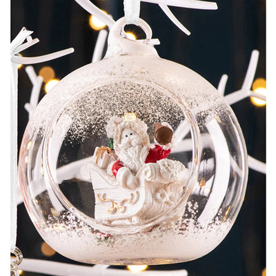 Galway Living Santa's Sleigh Hanging Bauble Ornament