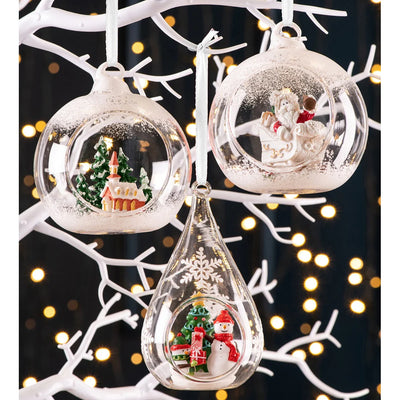 Galway Living Santa's Sleigh Hanging Bauble Ornament