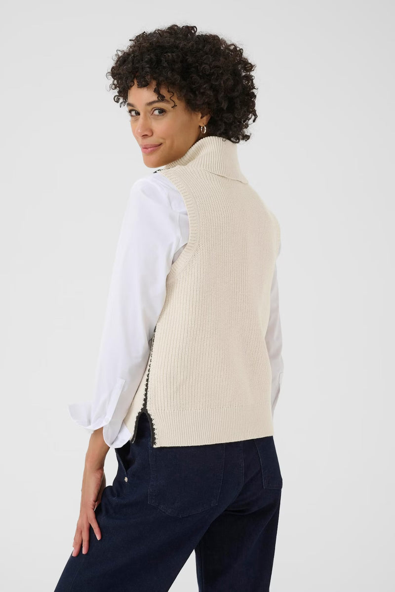 Part Two Women’s SellaPW Pullover in Whitecap Gray/ Dark Navy
