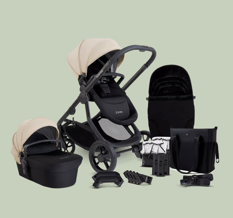 iCandy Orange 4 Pushchair Bundle in Latte