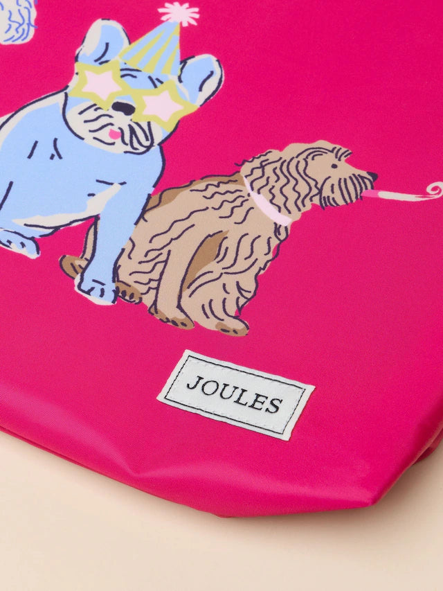 Joules Adventurer Pink Dog Drawstring bag