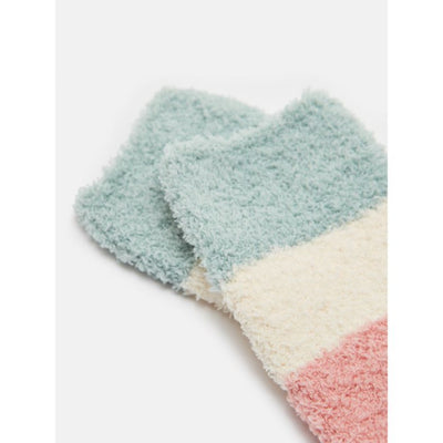 Joules women’s pastel fluffy socks (one size)