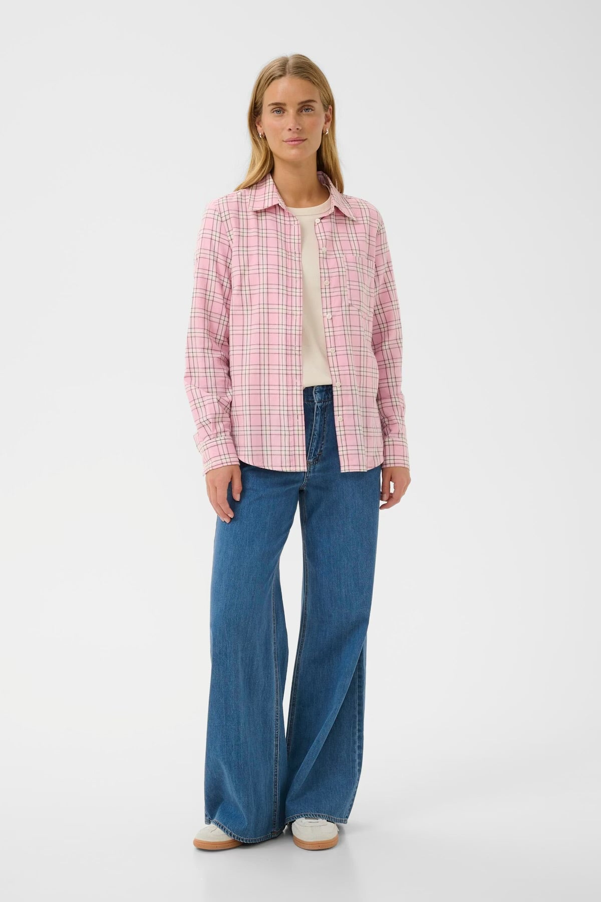 Maglietta Donna Part Two Maniche 3/4, Girocollo, In Misto Cotone, Vestibilità Aderente, Colore Dark Navy Stripe, Taglia S