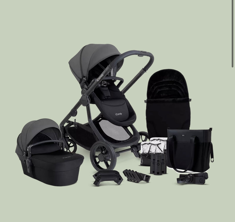 iCandy Orange 4 Pushchair Bundle in Fossil