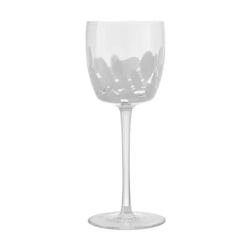 Denby Contemporary Marbled White Set Of 2 Wine Glasses