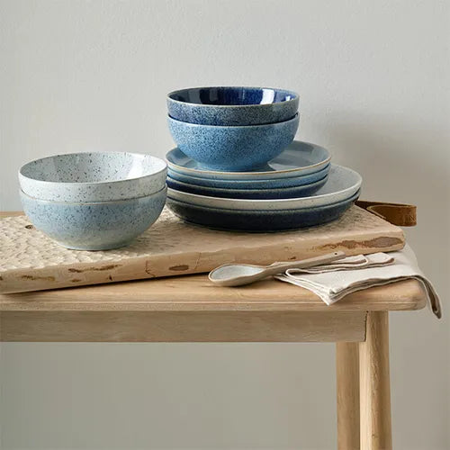 Denby Studio Blue 12 Piece Tableware Set