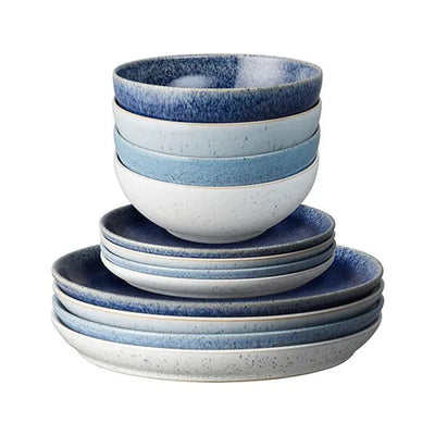 Denby Studio Blue 12 Piece Tableware Set
