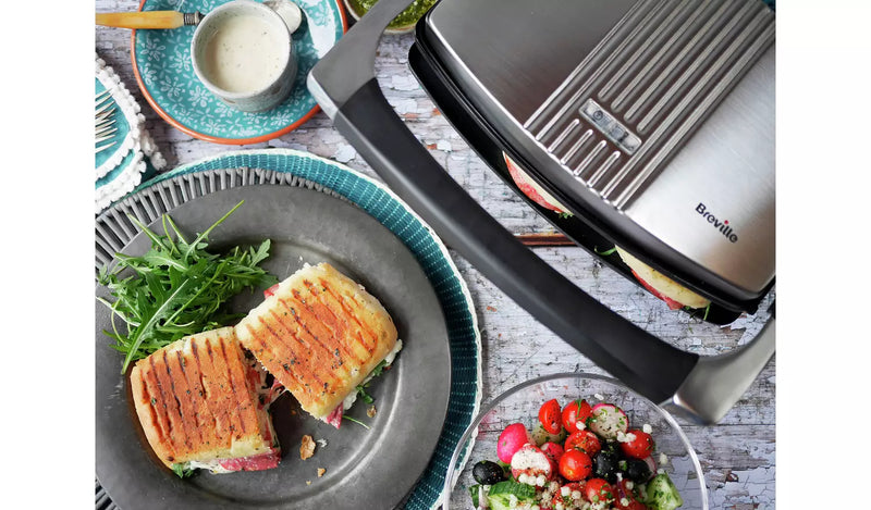 Breville VST025 Sandwich & Panini Press - Stainless Steel