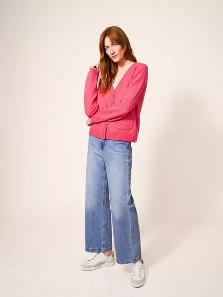 White Stuff Jamie cardi bright Pink