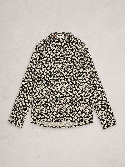 White Stuff Women’s Sophie Printed Shirt in Black Print