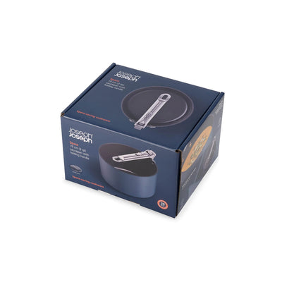 Joseph Joseph Space 19cm Non-Stick Folding Handle Saucepan & Lid Midnight Blue