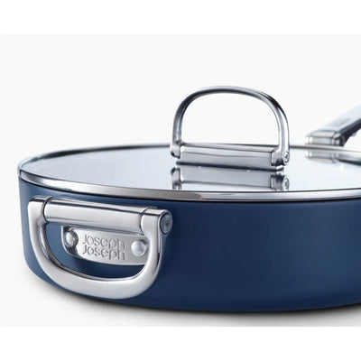 Joseph Joseph Space Folding Handle Ceramic Non-stick 28cm Blue Saute Pan & Lid