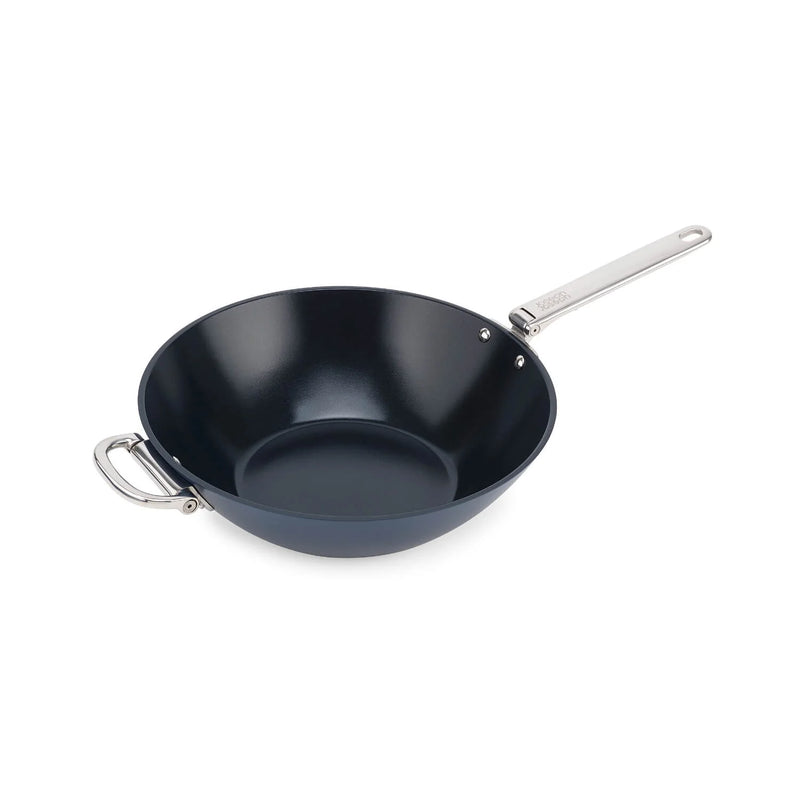 Joseph Joseph Space 32cm Non-Stick Wok Midnight Blue