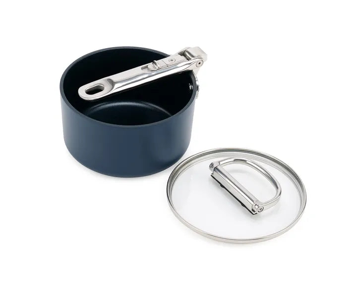 Joseph Joseph Space Folding Handle Ceramic Non-stick 15cm Blue Saucepan & Lid