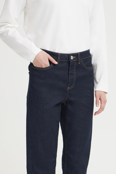 Ichi Women’s IHTWiggy Raven Jean in Denim Authentic Blue