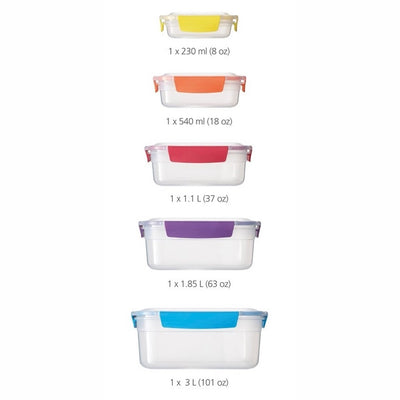 Joseph Joseph Storage Container Nest Lock Multi (5 pcs)