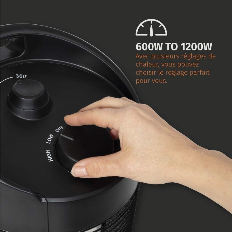 Table Top Heater Black Revolving Table Heater Electric Medium