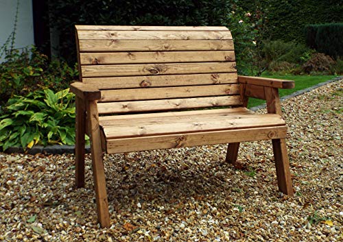 Charles Taylor 2 Seater Wooden Garden Bench Hand Made Traditional