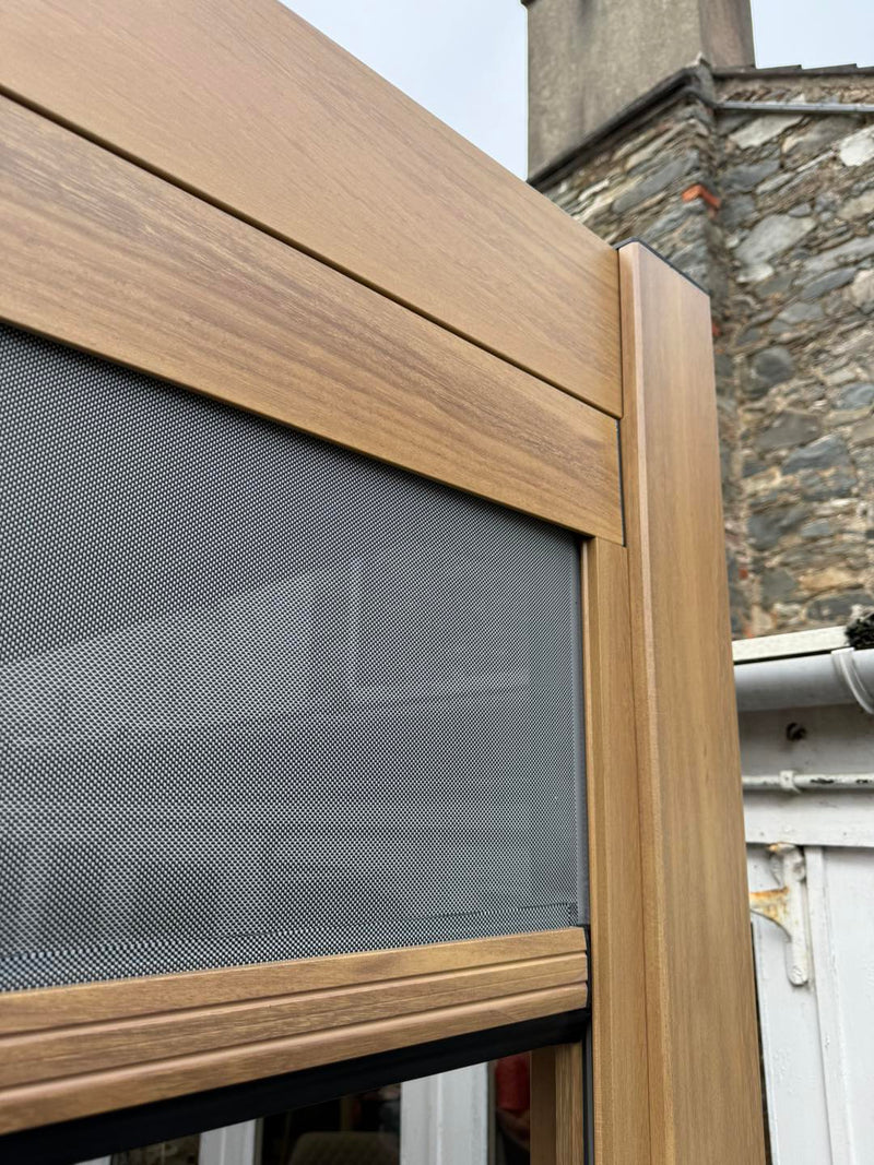Hartman Premium Wood Effect Pergola 3m x 4m Aluminium Framed