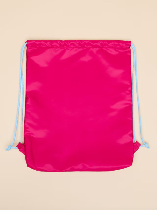 Joules Adventurer Pink Dog Drawstring bag