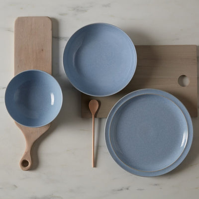 Denby Sky Blue 12 Piece Tableware Set