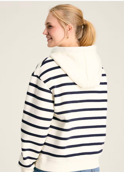 Joules Women’s Milbourne Hoodie - Navy/White Striped