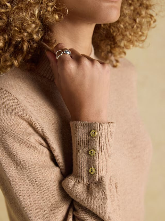 Joules Women’s Enid Oatmeal High Neck Jumper