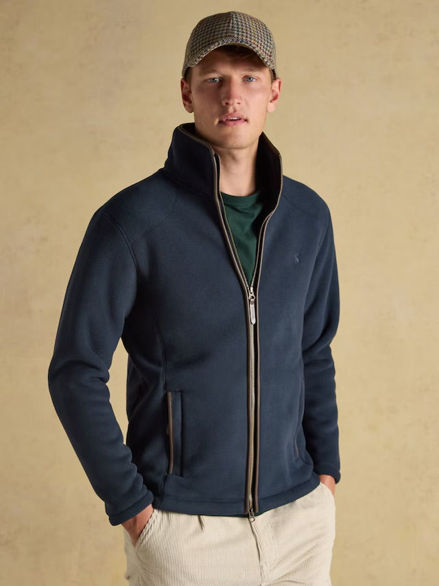 Joules Men’s Heritage Fleece Navy Zip Through