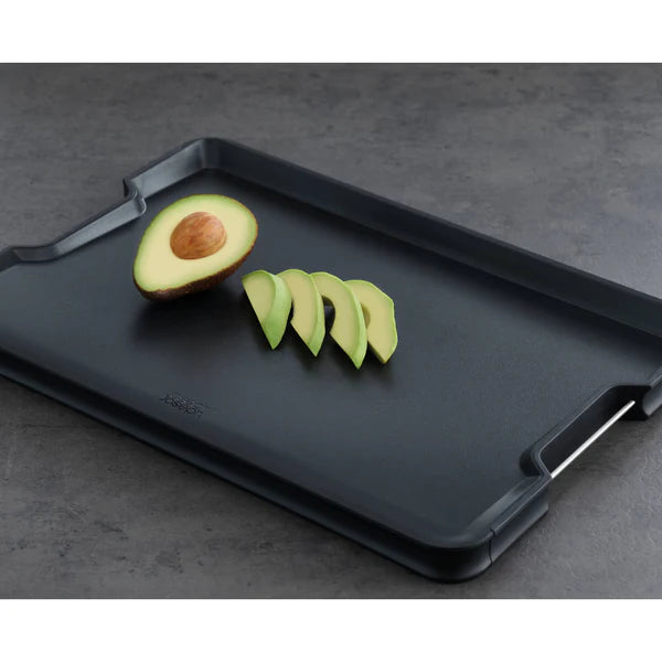 Joseph Joseph Cut&Carve Plus Multifunction Large Chopping Board - Black