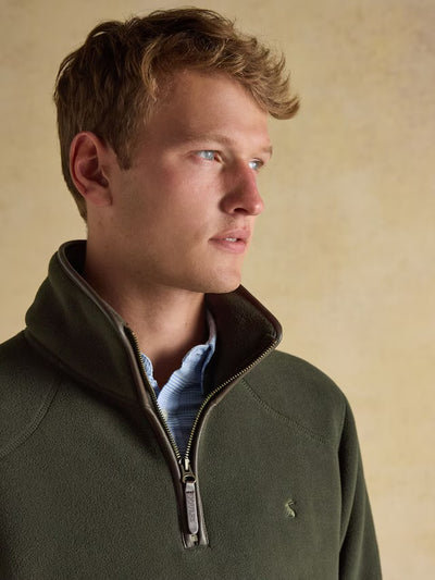 Joules Men’s Heritage Fleece Dark Green Quarter Zip