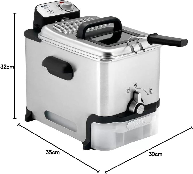 Tefal FR804140 New Oleoclean Pro Fryer 2300W Easy Clean Fryer 3.5L