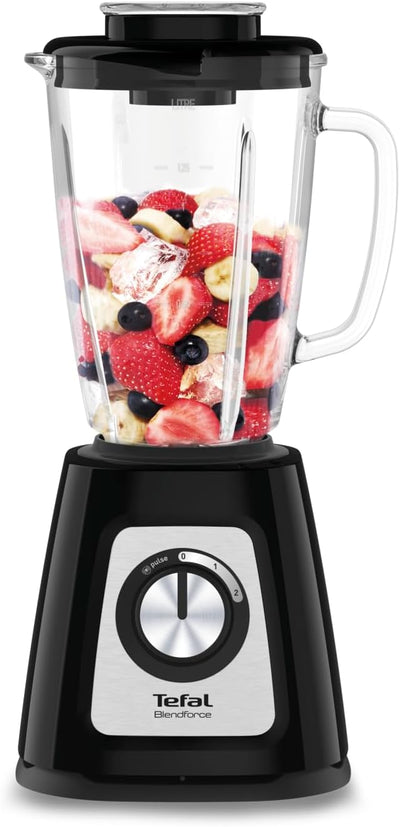 Tefal Blendforce II Blender, 2L Glass Jug, High Power 800W,  BL435840