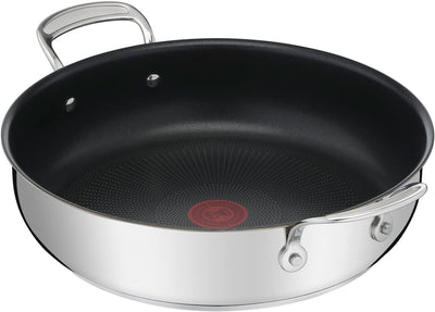 Tefal Jamie Oliver Cook's Classics Stainless Steel Shallow Pan 30cm Non-Stick Coating, Induction Pot E3069034