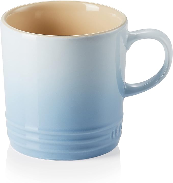 Le Creuset Stoneware Coffee Mug, 350 ml, Coastal Blue