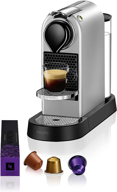 Nespresso Krups CitiZ Coffee Machine Espresso Machine Silver XN741B