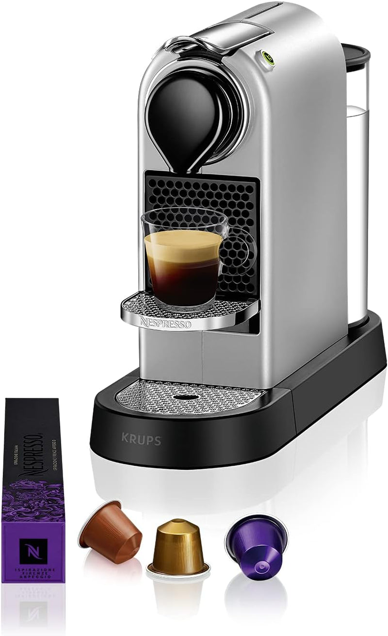 Nespresso Krups CitiZ Coffee Machine Espresso Machine Silver XN741B