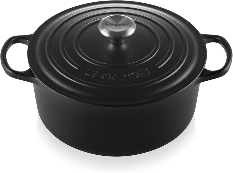 Le Creuset Signature Cast Iron 26cm Round Casserole Black Onyx