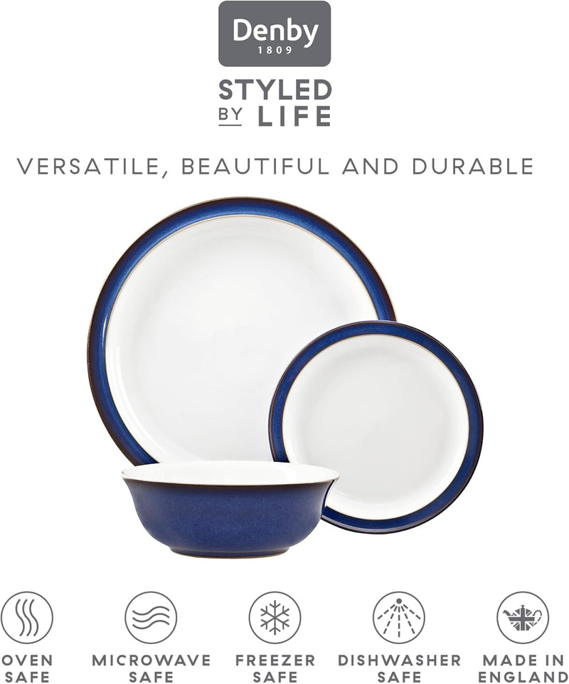 Denby Imperial Blue 12 Piece Tableware Set