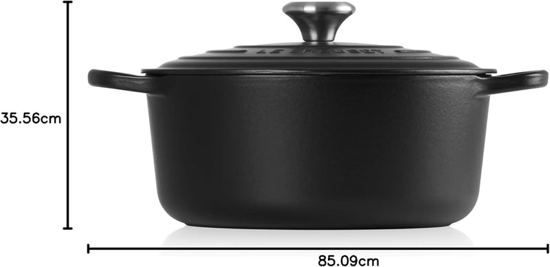 Le Creuset Signature Cast Iron 26cm Round Casserole Black Onyx