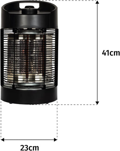 Table Top Heater Black Revolving Table Heater Electric Medium