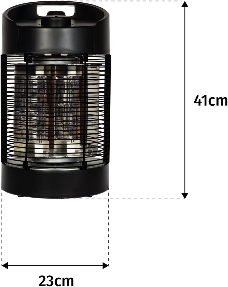 Table Top Heater Black Revolving Table Heater Electric Medium