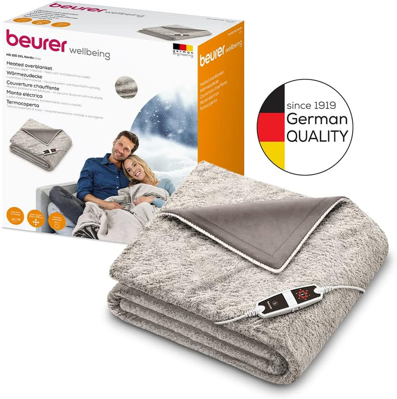 Beurer HD150 XXL Cosy Nordic Electric Throw Nordic Fluffy Throw 200x150cm